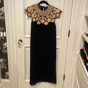 Zara Crochet Midi Dress